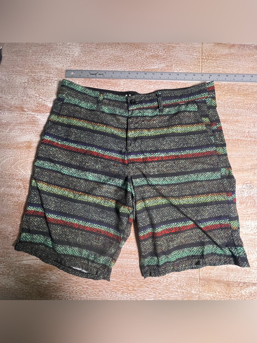Hurley Phantom Men's Multicolor Stripe Casual Shorts
